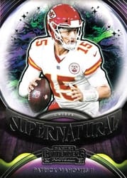 2021 Panini Contenders Supernatural Patrick Mahomes II #SN-PMA card