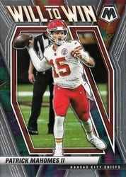 2021 Panini Mosaic Will to Win Patrick Mahomes II #2 card