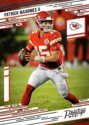 2021 Panini Prestige Base Set Patrick Mahomes II #91 card