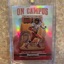2021 Panini Prizm Draft Picks On Campus Patrick Mahomes II #OC-PM card