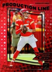 2022 Donruss Production Line Patrick Mahomes II #PRD-4 card