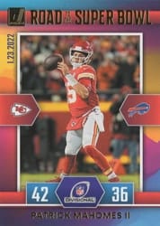 2022 Donruss Road to the Super Bowl Divisional Round Patrick Mahomes II #DR-PM card