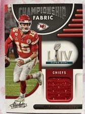 2022 Panini Absolute Championship Fabric Patrick Mahomes II #CF-3 card