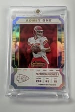 2022 Panini Contenders Admit One Patrick Mahomes II #AO-PMA card