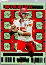 2022 Panini Contenders Winning Ticket Patrick Mahomes II #WT-PMA card