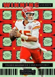 2022 Panini Contenders Winning Ticket Patrick Mahomes II #WT-PMA card