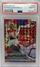 2022 Panini Mosaic Swagger Patrick Mahomes II #SW-3 card