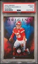 2022 Panini Origins Pedigree Patrick Mahomes II #PED-10 card