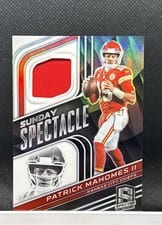 2022 Panini Spectra Sunday Spectacle Patrick Mahomes II #SS-PMA card