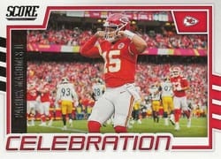 2022 Score Celebration Patrick Mahomes II #C-PM card