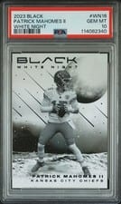 Patrick Mahomes II 2023 Panini Black White Night card