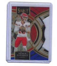 2023 Panini Select Patrick Mahomes II Silver Prizm Die-Cut #140 card