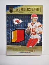 2024 Donruss Elite Numbers Game Jerseys Patrick Mahomes II #NG-PMA card