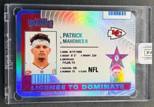 2024 Panini Contenders License to Dominate Patrick Mahomes II #1 card