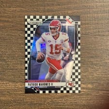 2024 Panini Prizm Patrick Mahomes II Black White Checker #138 card