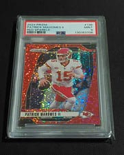 2024 Panini Prizm Patrick Mahomes II Red Sparkle #138 card