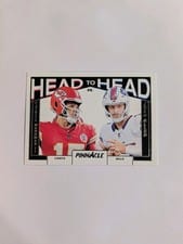 2024 Panini Encore Pinnacle Head to Head Patrick Mahomes II/Josh Allen #1 card