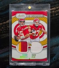 2024 Panini Absolute Team Tandem Materials Patrick Mahomes II / Travis Kelce #TTM-KC card