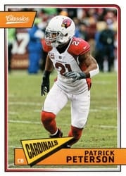 2018 Panini Classics Base Set Patrick Peterson #1 card
