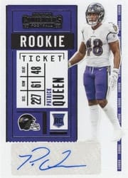 2020 Panini Contenders Base Set Patrick Queen #151 card