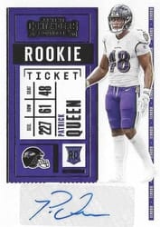 2020 Panini Contenders Base Set Patrick Queen #151 card