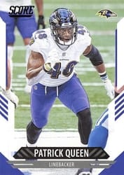 2021 Score Base Set Patrick Queen #90 card