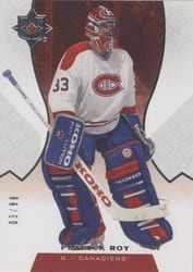 2019-20 Upper Deck Ultimate Collection Base Set Patrick Roy #91 card