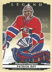 2022-23 Parkhurst Champions Base Set Patrick Roy #341 card