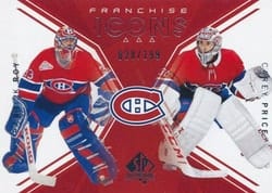 2018-19 SP Authentic Base Set Patrick Roy/Carey Price #137 card