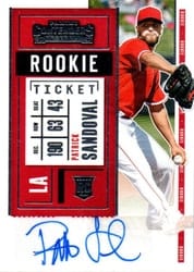 2020 Panini Contenders Base Set Patrick Sandoval #165 card