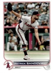 2022 Topps Mini Base Set Patrick Sandoval #428 card