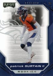 2021 Panini Chronicles Playoff Momentum Rookies Patrick Surtain II #PMR-34 card