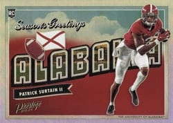 2021 Panini Prestige Seasons Greetings Patrick Surtain II #SG-15 card