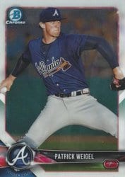 2018 Bowman Chrome Prospects Patrick Weigel #BCP190 card