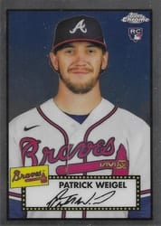 2021 Topps Chrome Platinum Anniversary Base Set Patrick Weigel #105 card