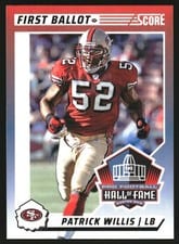 2024 Score First Ballot Patrick Willis #2 card