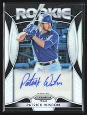 2019 Panini Prizm Rookie Autographs Patrick Wisdom #RA-PW card