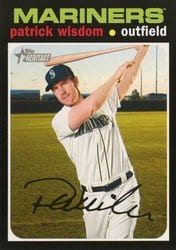 2020 Topps Heritage Base Set Patrick Wisdom #598 card