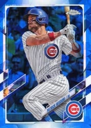 2021 Topps Chrome Update Sapphire Edition Base Set Patrick Wisdom #US316 card