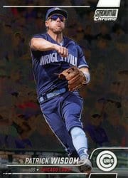 2022 Stadium Club Chrome Base Set Patrick Wisdom #81 card