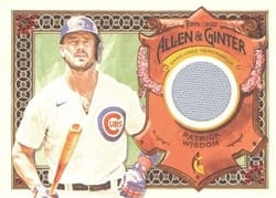 2022 Topps Allen & Ginter Relics (Pattern A) Patrick Wisdom #AGRA-PW card