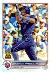 2022 Topps Chrome Logofractor Edition Base Set Patrick Wisdom #87 card