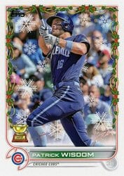 2022 Topps Holiday Base Set Patrick Wisdom #HW197 card