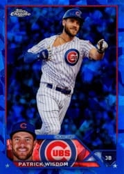 2023 Topps Chrome Sapphire Edition Base Set Patrick Wisdom #120 card