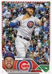 2023 Topps Holiday Base Set Patrick Wisdom #H126 card