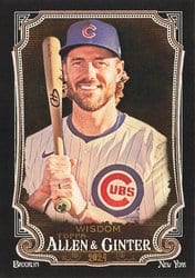 2024 Topps Allen & Ginter X Base Set Patrick Wisdom #309 card