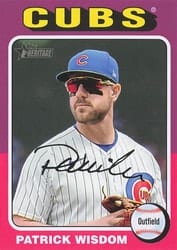 2024 Topps Heritage Mini Base Set Patrick Wisdom #428 card
