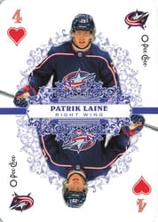 2022-23 O-Pee-Chee Playing Cards Patrik Laine #4-HEARTS card
