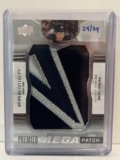 2022-23 Upper Deck Premier Premier Mega Patch Chest Logos Patrik Laine #PMP-PL card