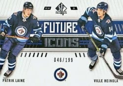 2019-20 SP Authentic Base Set Patrik Laine/Ville Heinola #147 card